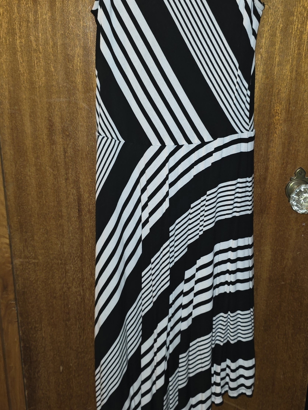 Hem & Thread Black and White Striped Dress